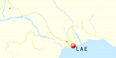 Kaart van lae kina van papoea-nieuw-guinea 