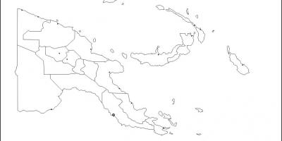 Kaart van papoea-nieuw-guinea kaart overzicht